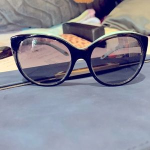 Tiffany and Co Sunglasses in black and tiffany blue